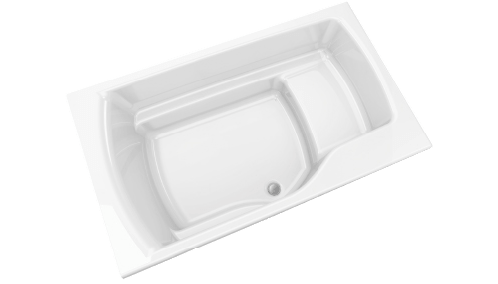 寬敞的浴缸 （附有長凳）